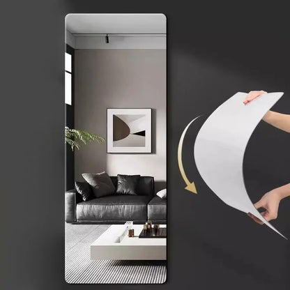 Square Mirror Glass Tile Wall Stickers