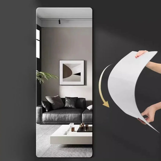 Square Mirror Glass Tile Wall Stickers