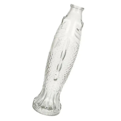 Glass Flower Fish Vase