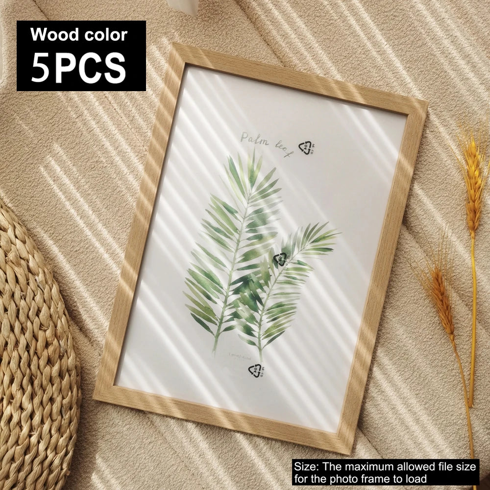 5Pcs Wooden Photo Frames