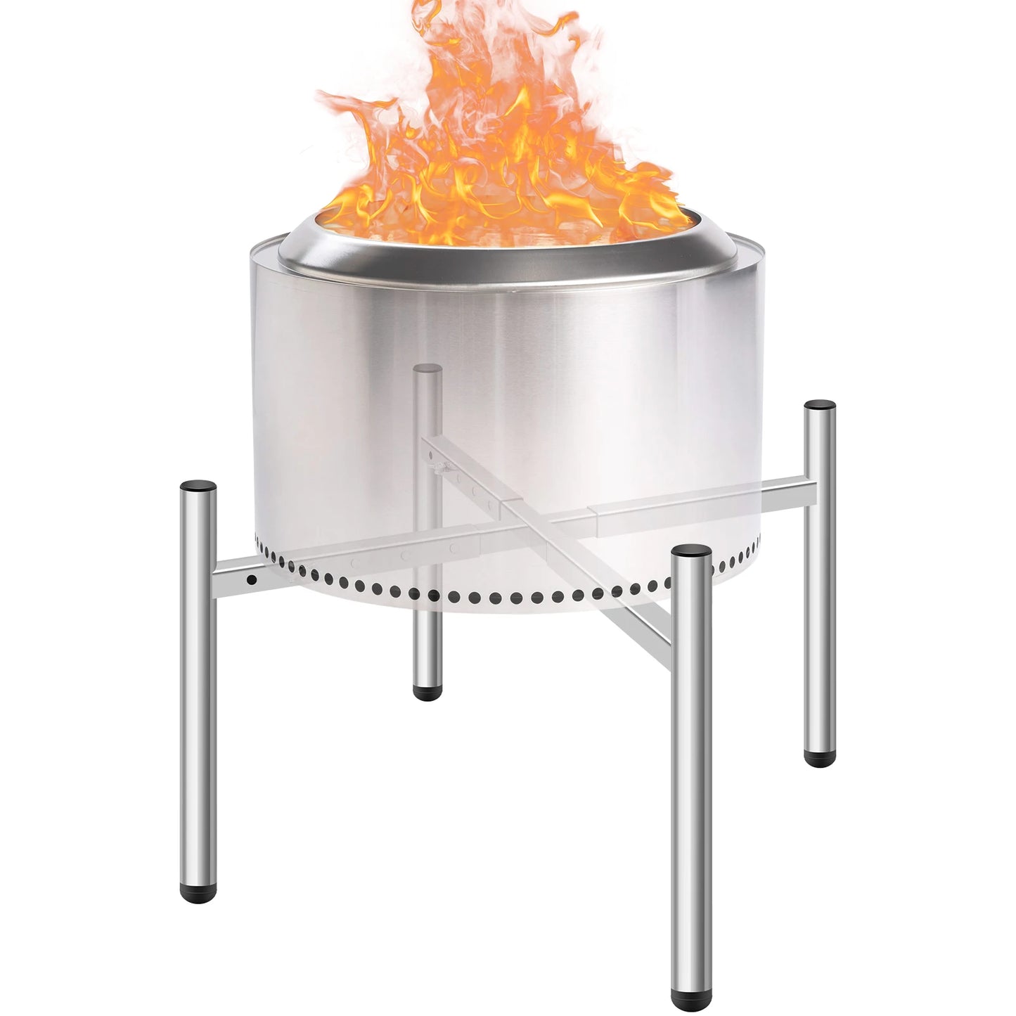 Outdoor 15-27 inch Fire Pit Stand,