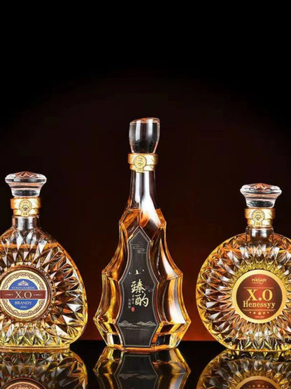 High-End Lead-Free Transparent Glass Decanter