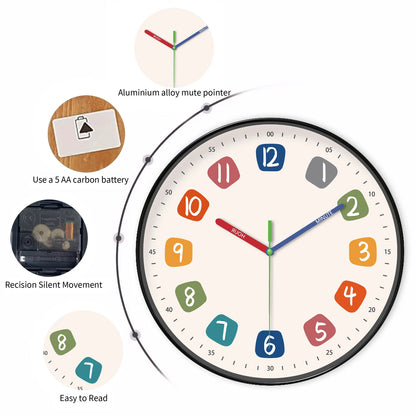 A modern Colorful wall clock