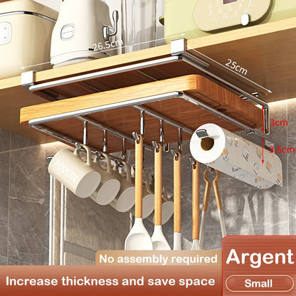 Kitchen Under Cabinet Basket Storage Shelf