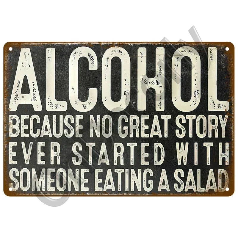 Retro Alcohol Brand Signs