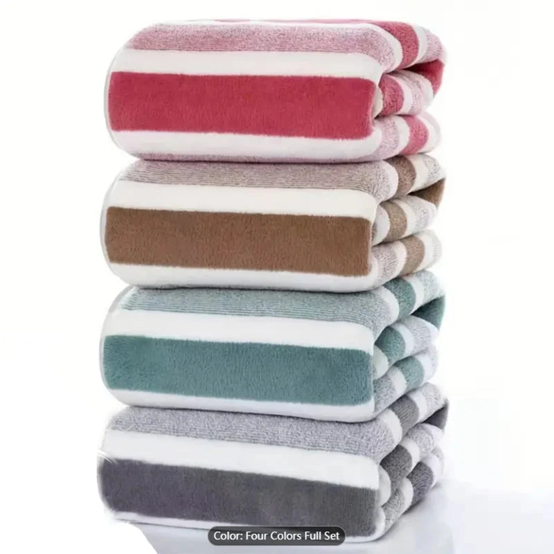 Striped Bath Towel Set