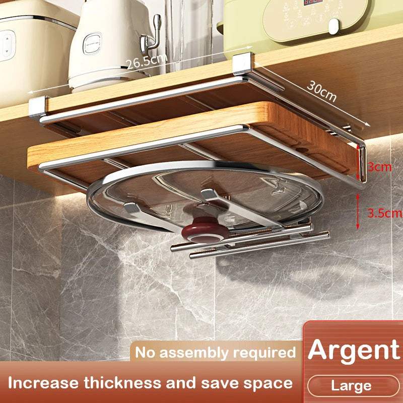 Kitchen Under Cabinet Basket Storage Shelf