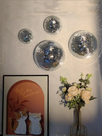 Wall Disco Ball Mirrored Designs