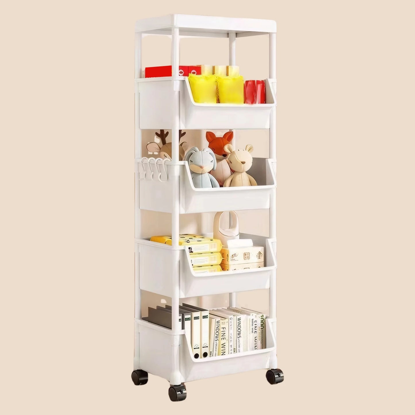 8 Different Type Shelving with Wheels