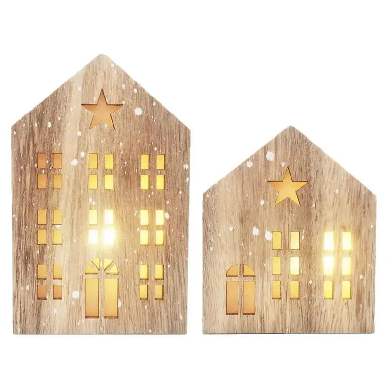 Christmas Wooden House Decor