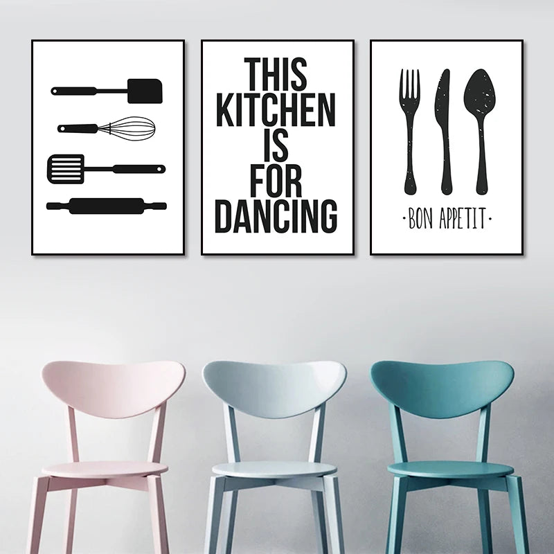 Kitchen Tableware  Canvas Paintings