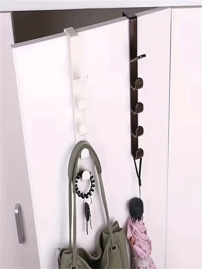 Over-The-Door Hanging Storage Racks with 4 Hooks