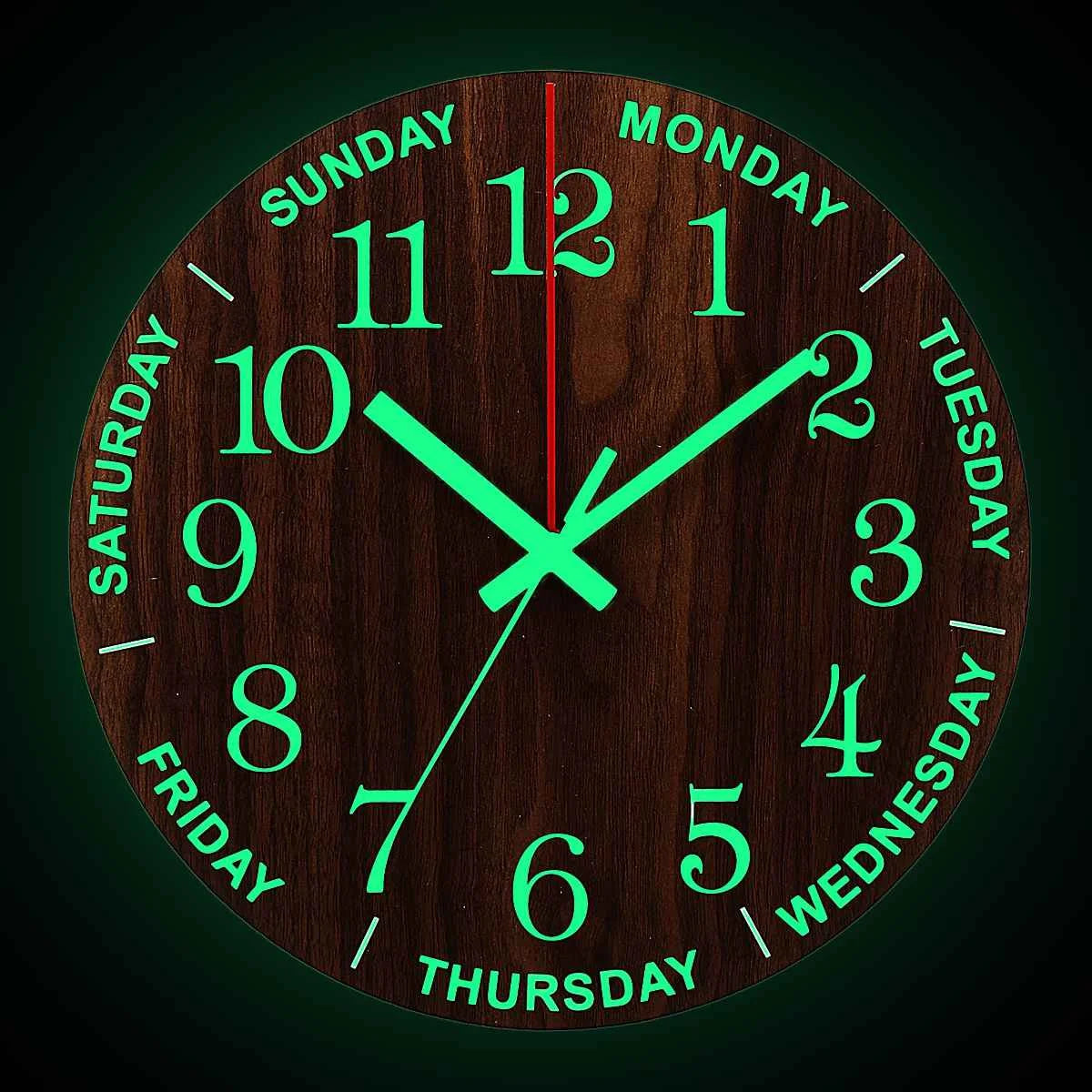 Luminous 12 inch Wall Clock