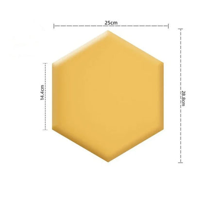 1PC Hexagon Adhesive Bed Headboard