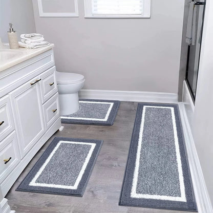 Washable Microfiber Bathroom Rugs