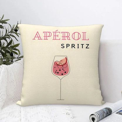 Aperol Spritz Themed Decorative Pillow Covers