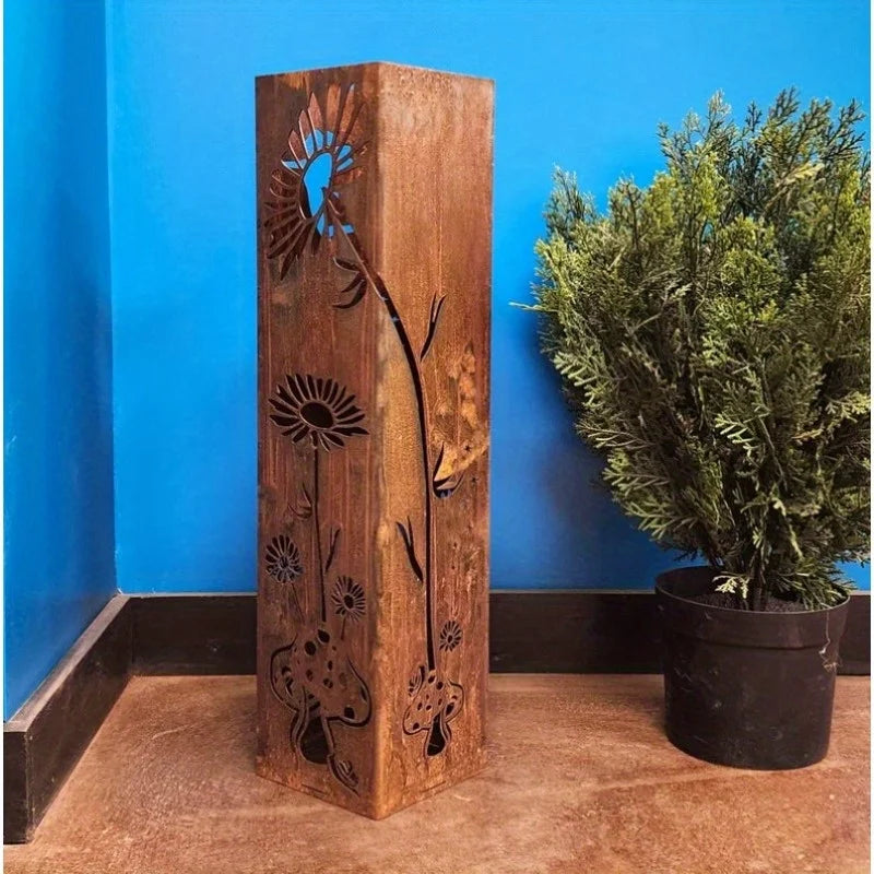 Fairy and Mushroom Garden Column/ Outdoor-Indoor