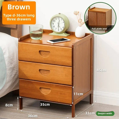 Bedside Nightstand Solid Wood