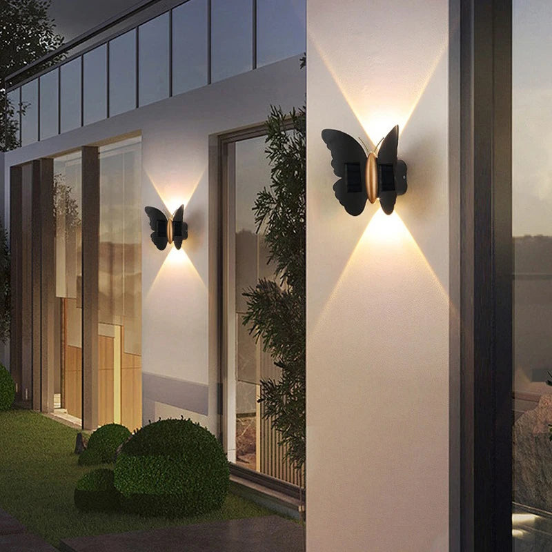 Outdoor Butterfly Led Wall Light