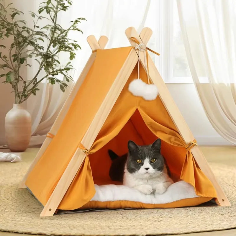 Pet Tent House Foldable and Portable for Small Pets