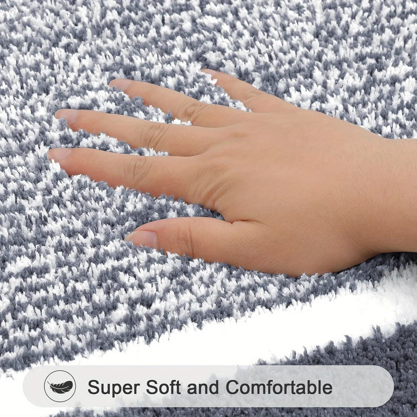 Washable Microfiber Bathroom Rugs