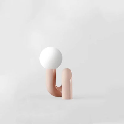 Modern glass spherical table lamp