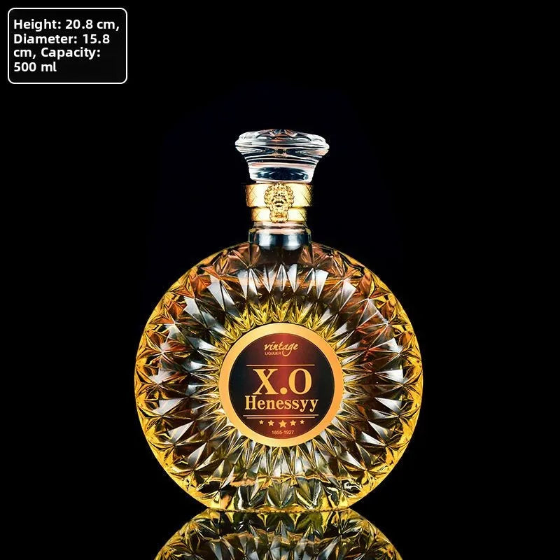 High-End Lead-Free Transparent Glass Decanter