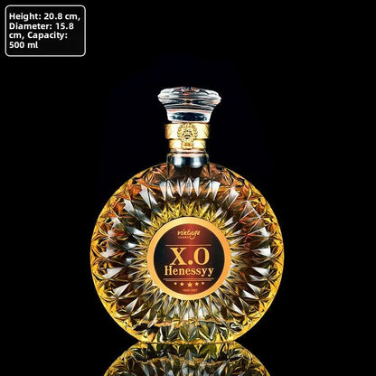 High-End Lead-Free Transparent Glass Decanter
