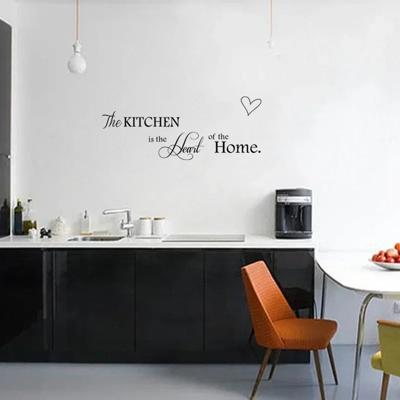 The Kitchen Is Heart Home Wall Stickers