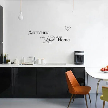 The Kitchen Is Heart Home Wall Stickers