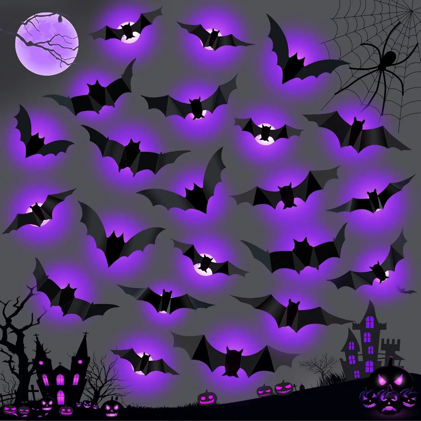 Halloween Bat/Spider Decor