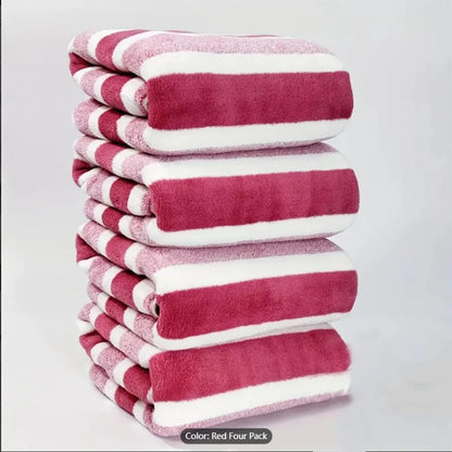 Striped Bath Towel Set
