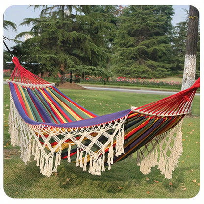 Bohemian Double Hammock for Outdoor Use
