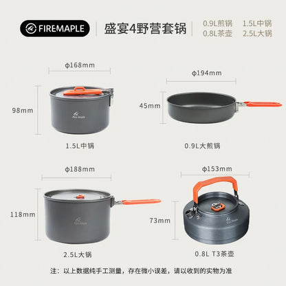 Outdoor Camping Cooker Pot Set