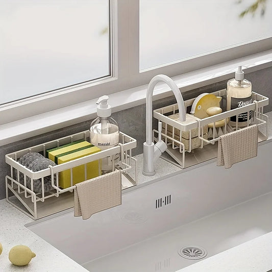 Kitchen sink storage rack