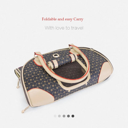 Luxury Pet Transportation Tote Bags For Small Dogs