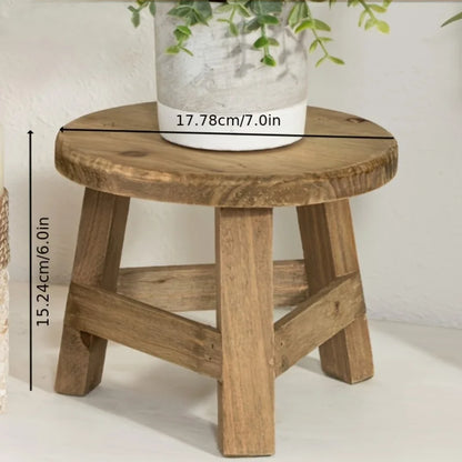 Wooden Mini Stool Display Stand