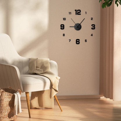 Frameless  Wall Decal Clock