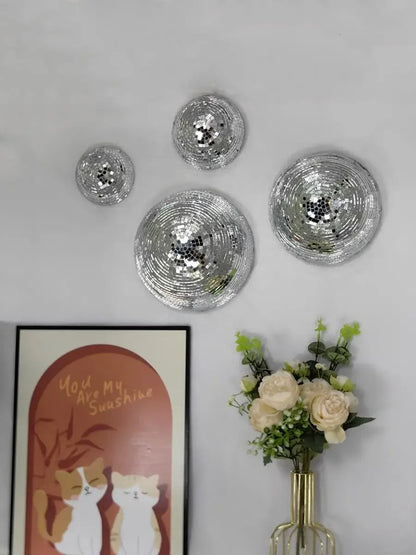 Wall Disco Ball Mirrored Designs