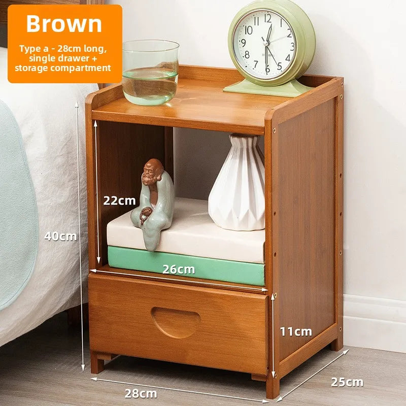 Bedside Nightstand Solid Wood