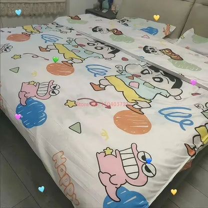 Bed 3/4pcs Bedding Set Cartoon Anime