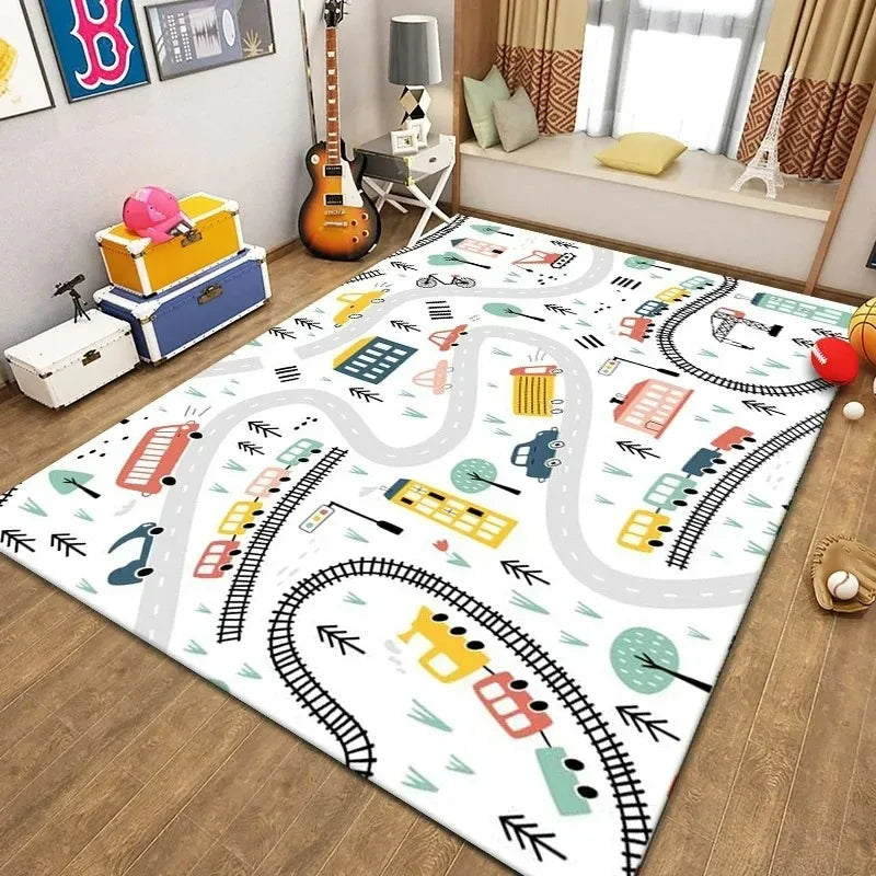 Cartoon Game Area Rug