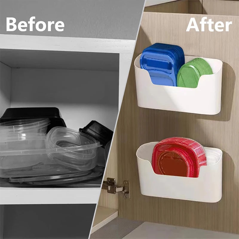 Wall-mounted Adhesive Storage Rack