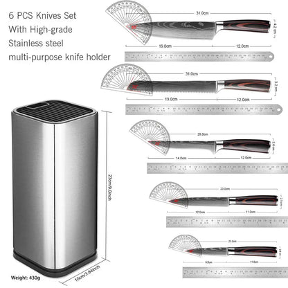 Kitchen Knife 6PCS Set Stainless Steel