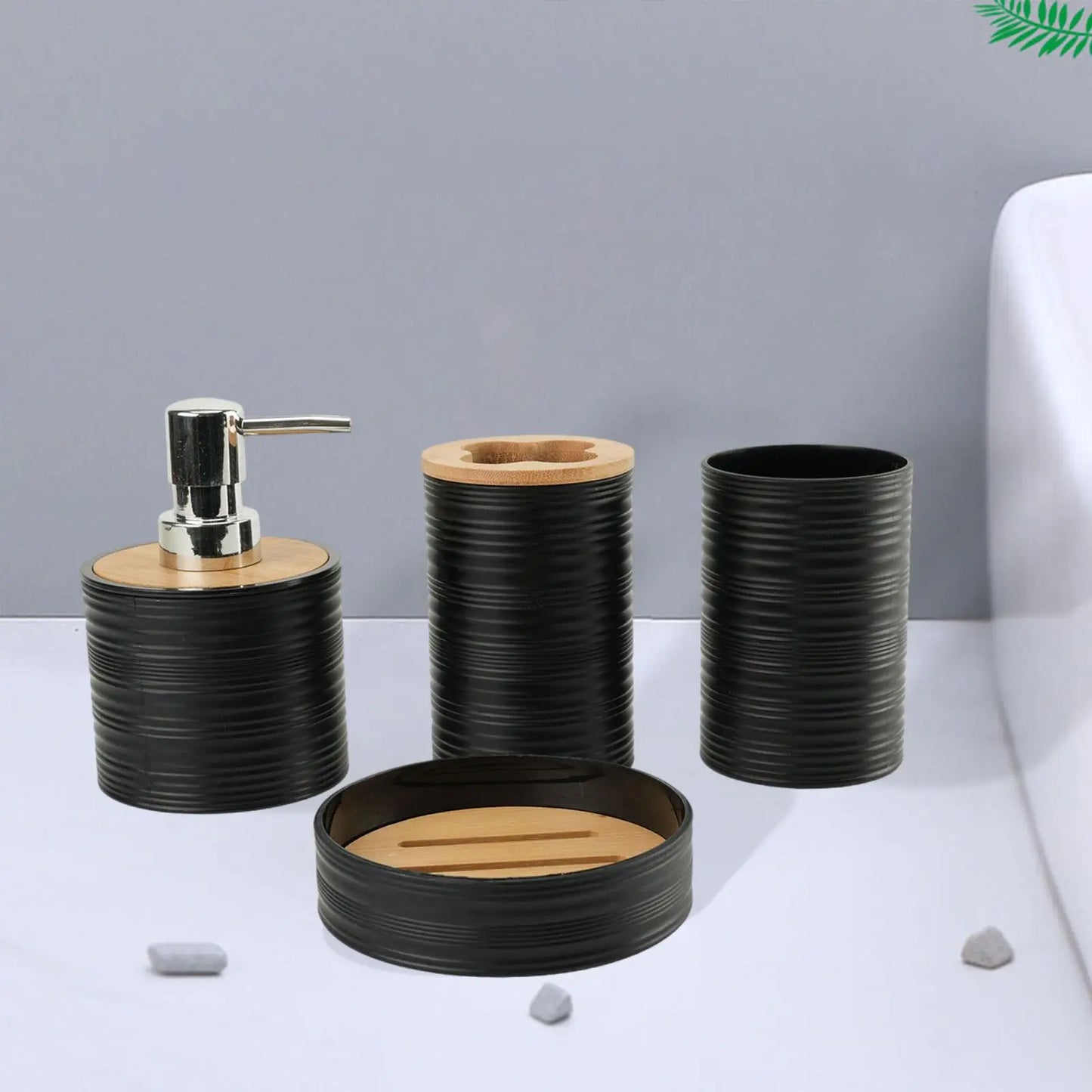 4 Pieces Bathroom Accessories-Soap Dispenser