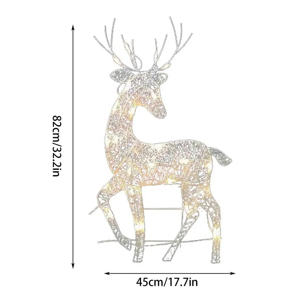Lighted Deer Christmas Decorations