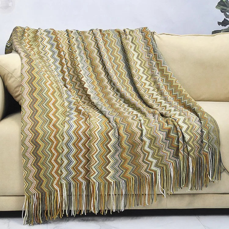 100% Cotton Bohemian Style Blanket