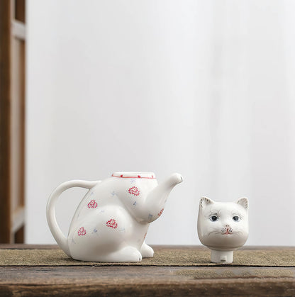 Ceramics Cat Teapot