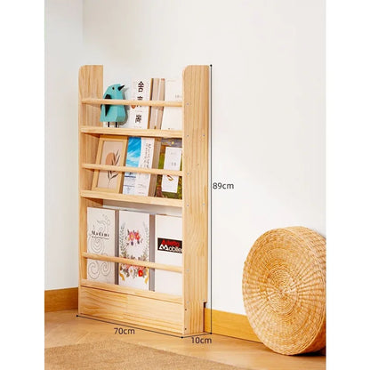 Simple Solid Wood Bookshelf,