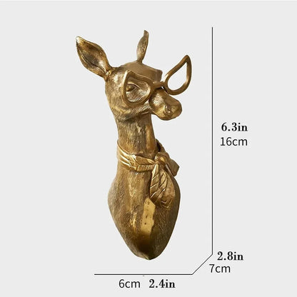 Animal Wall Hanging Resin Art Home Decor